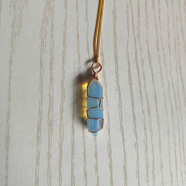 Natural Stone Pendant Necklace - Concordia Style Boutique