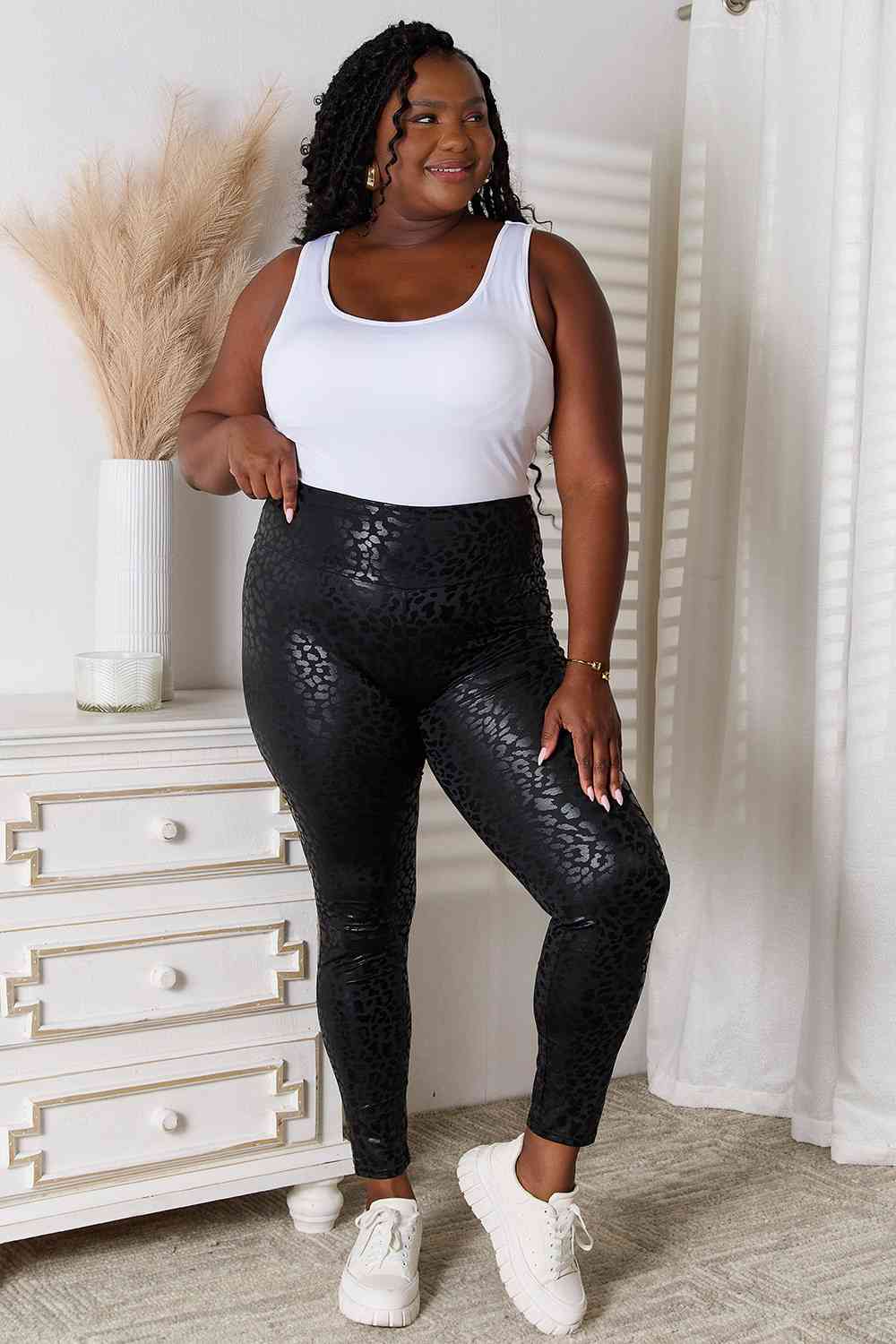 Double Take High Waist Leggings - Premium leggings from Trendsi - Just $19.20! Shop now at Concordia Style Boutique