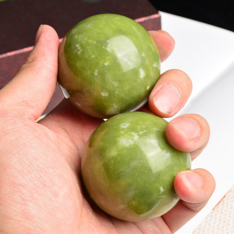 Natural Jade Stone Massage Balls (2 Pieces) - Concordia Style Boutique