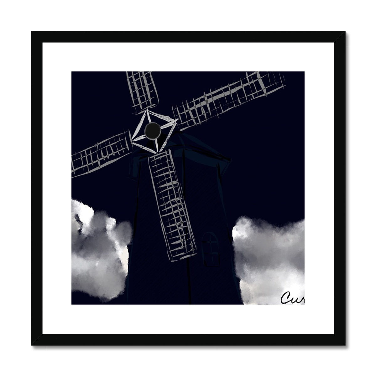 The Windmill Framed & Mounted Print