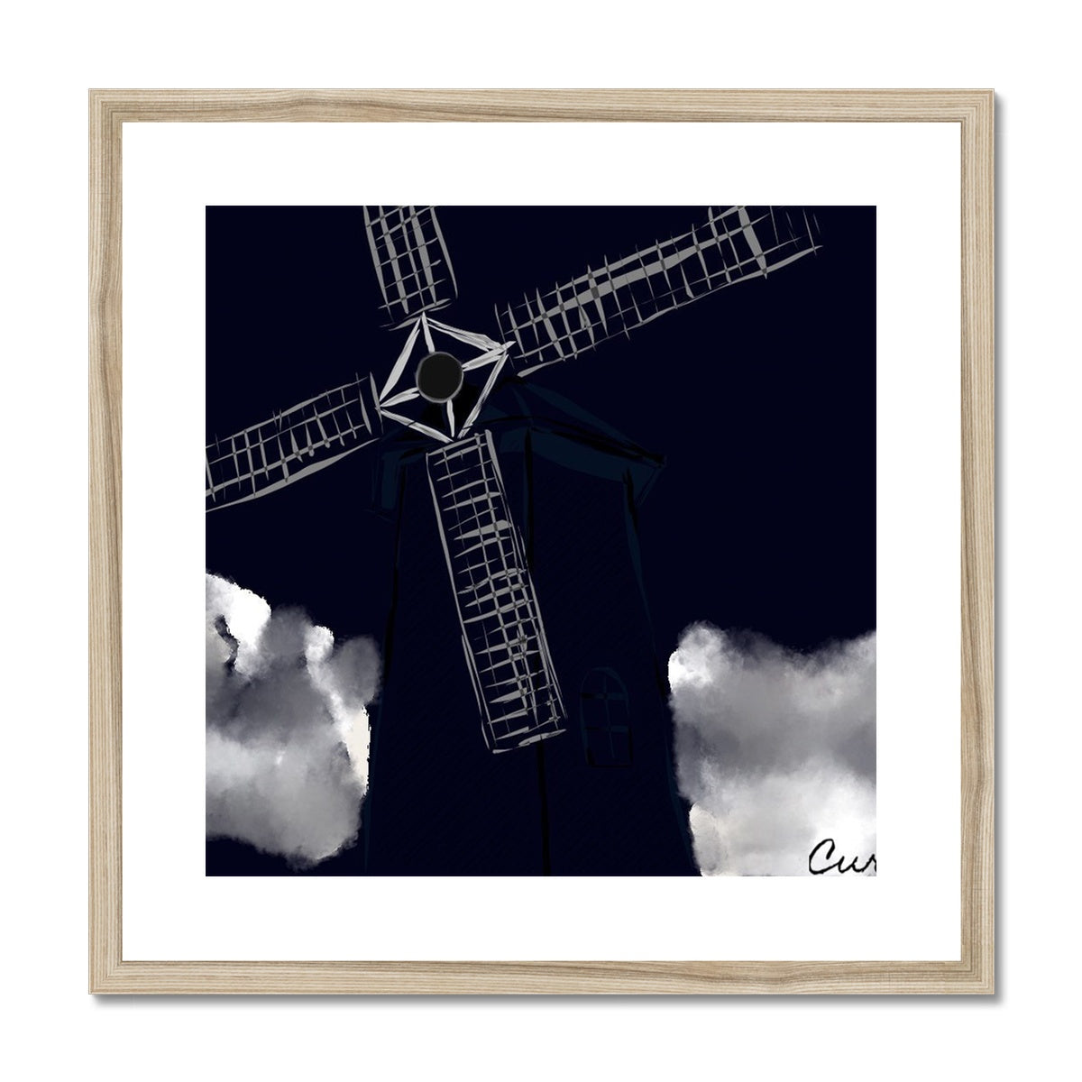 The Windmill Framed & Mounted Print
