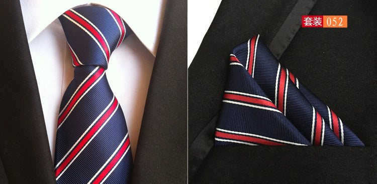 SOURCE Factory in Stock Supply Polyester Large Waist Flower Suit Tie Men's Pocket Square Suit