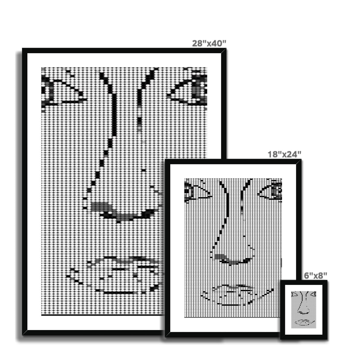Digital Woman Framed & Mounted Print
