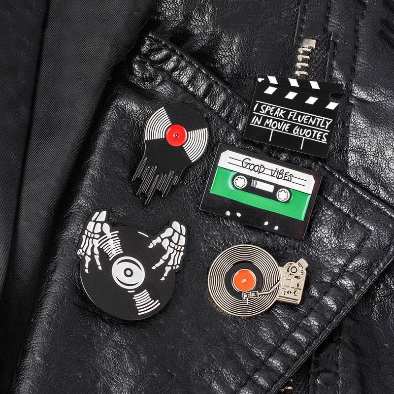 Punk Music Lovers Enamel Pin - Concordia Style Boutique