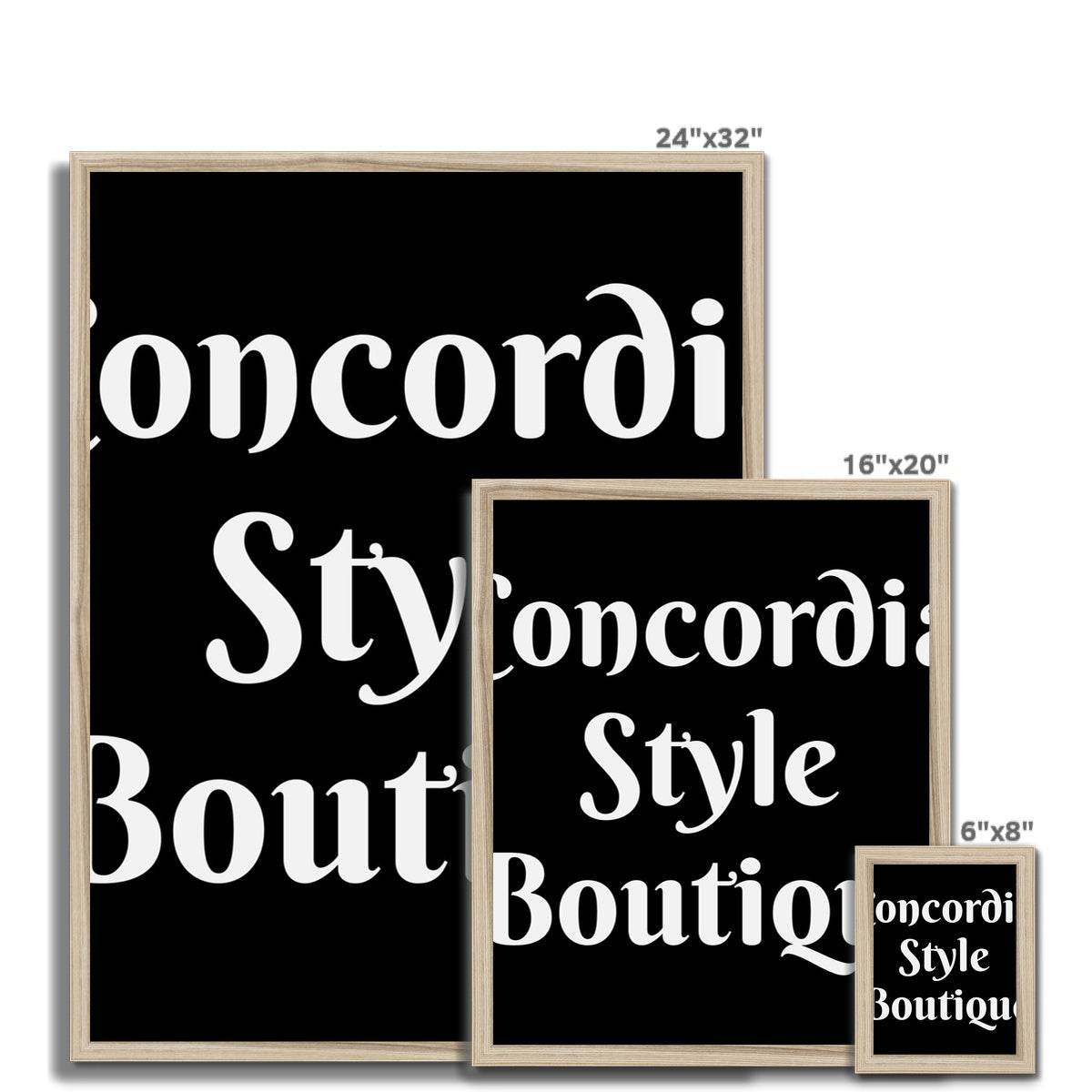 Concordia Style Boutique Budget Framed Poster - Concordia Style Boutique