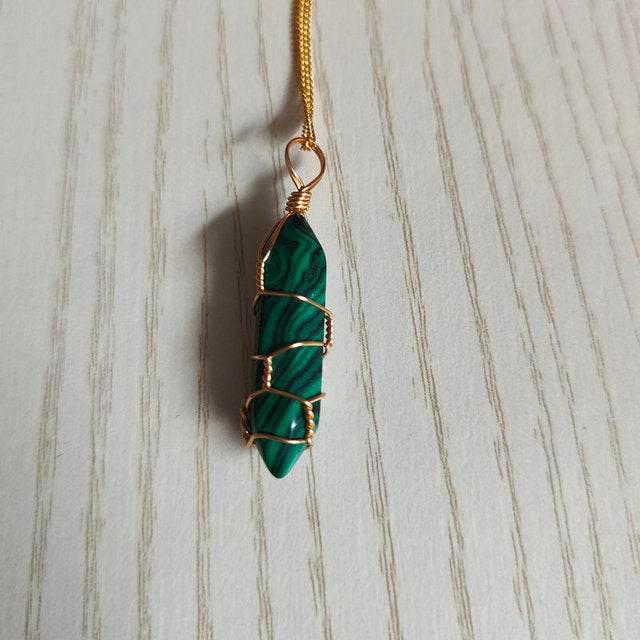 Natural Stone Pendant Necklace - Concordia Style Boutique
