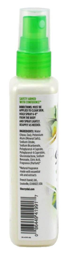 Crystal Deodorant Spray 4 Ounce Vanilla & Jasmine (118ml) (Pack of 2) - Concordia Style Boutique