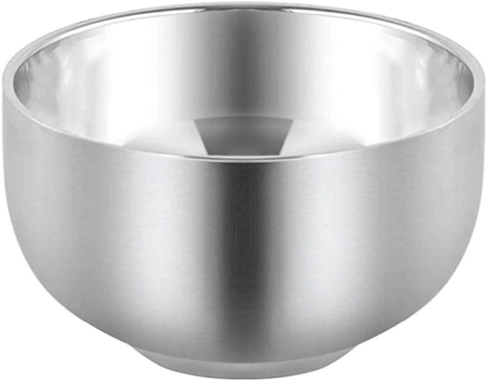 Men's Durable Shaving Soap Cup - Shining High Quality - Double Layer - Stainless Steel - Heat Insulation - Smooth Shaving Mug Bowl - Concordia Style Boutique