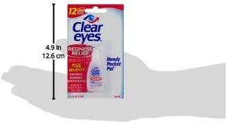 Clear Eyes Redness Eye Relief Eye Drops, Relieves Redness & Calms Irritation, 0.2 Fl Oz - Concordia Style Boutique