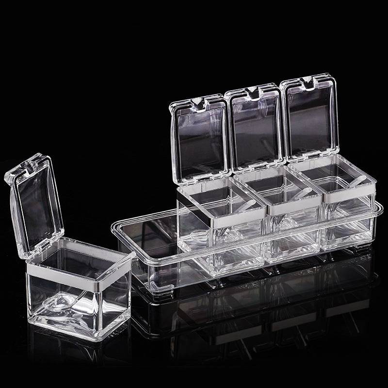 European acrylic seasoning box Stainless steel sealing ring transparent environmental condiment box suit kitchen supplies - Concordia Style Boutique