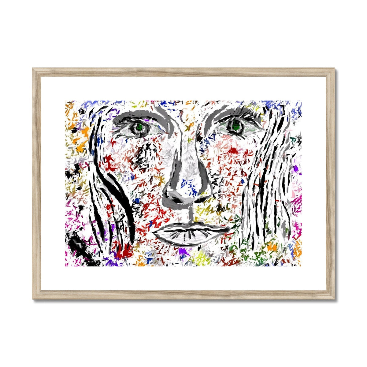 Woman in Color - Framed & Mounted Print