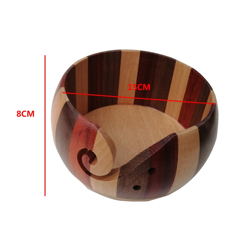 Natural Wooden Yarn Storage Bowl - Concordia Style Boutique