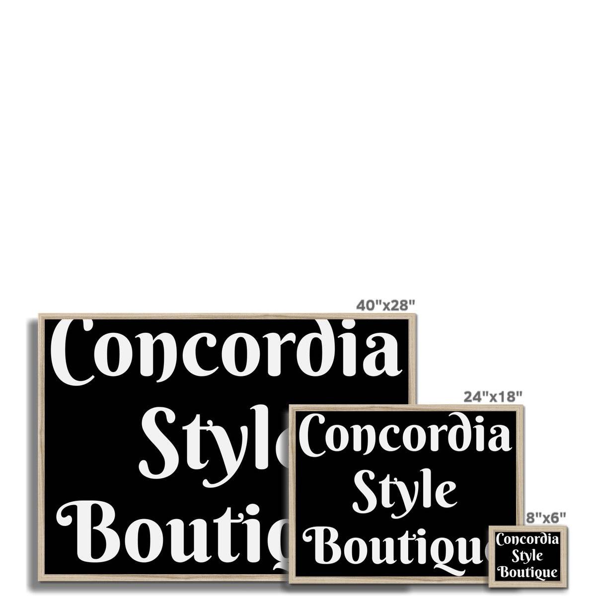 Concordia Style Boutique Framed Print - Concordia Style Boutique