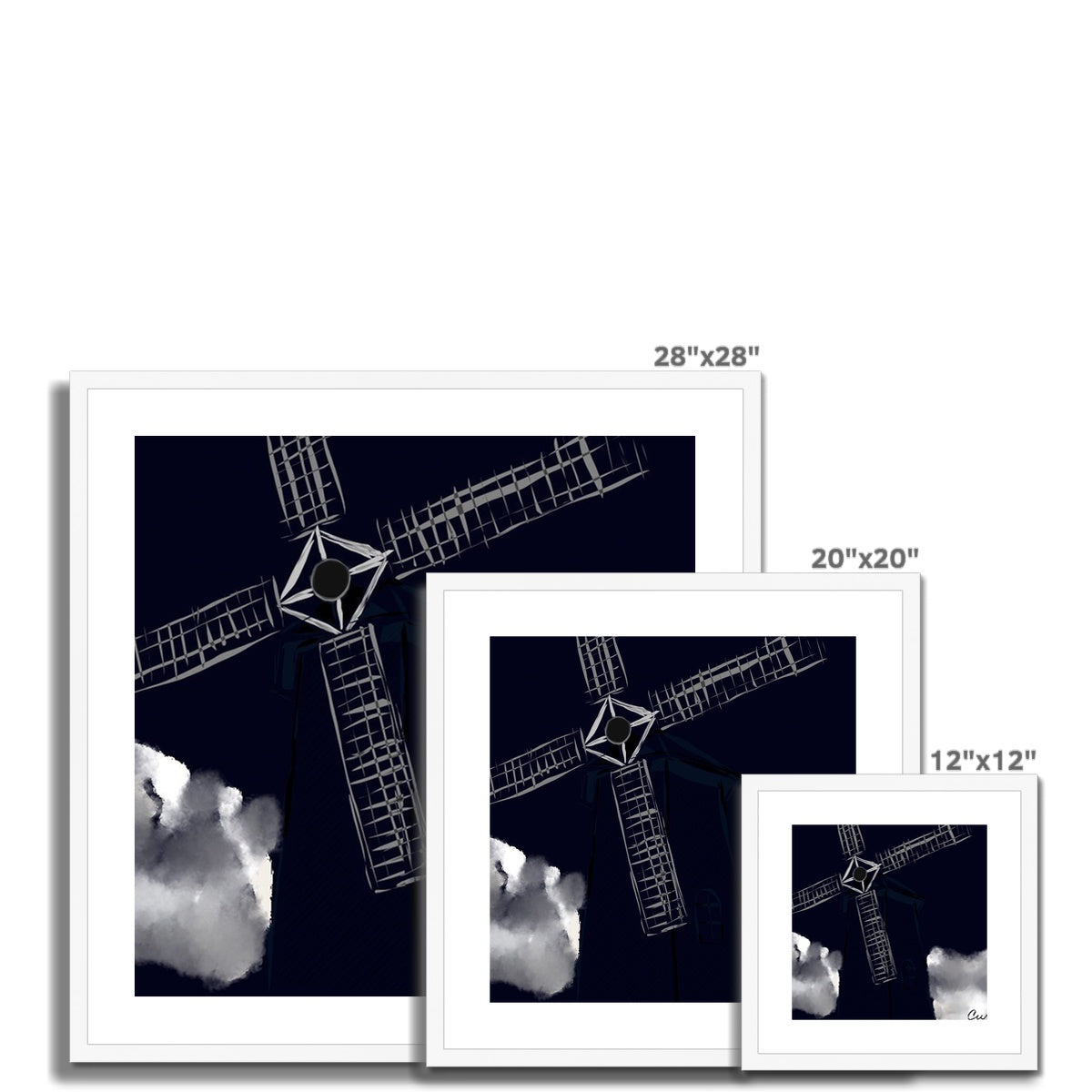 The Windmill Framed & Mounted Print