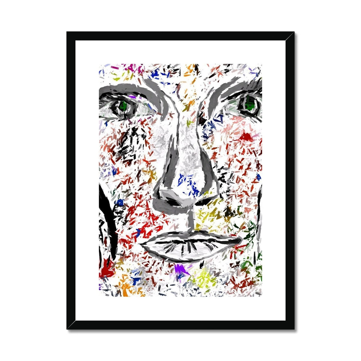 Woman in Color - Framed & Mounted Print