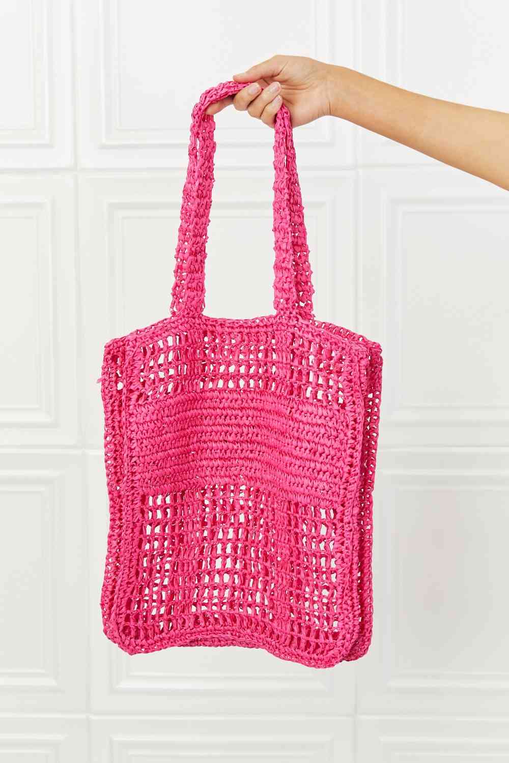 Fame Tropic Babe Staw Tote Bag - Premium Bags from Trendsi - Just $37.70! Shop now at Concordia Style Boutique