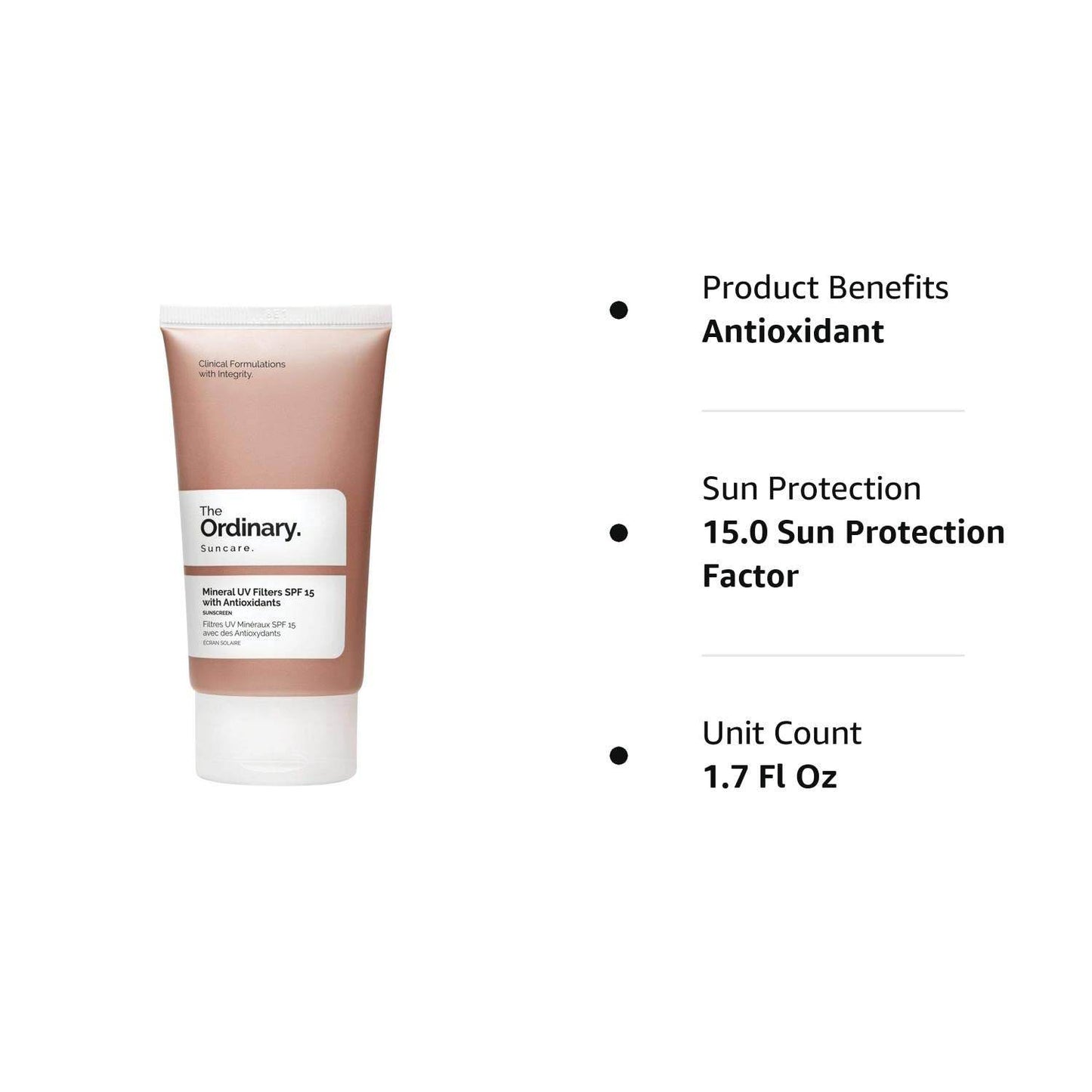 The Ordinary Mineral UV Filters SPF 15 with Antioxidants - Concordia Style Boutique