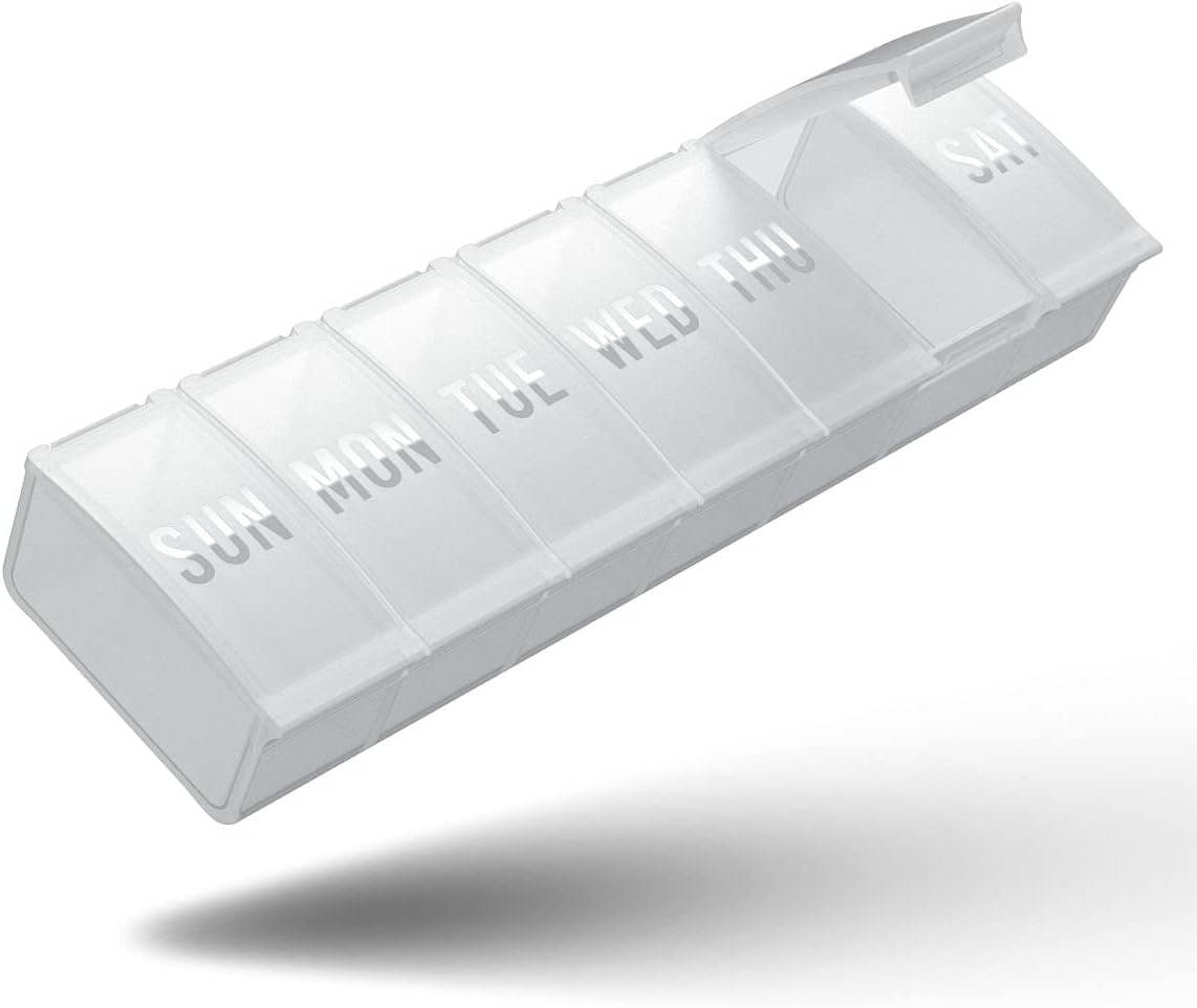 Large Pill Organizer - Weekly, Daily Vitamin Case Box - Large Capacity Compartments - 7 Day Pill Containers for Medicine & Supplements - Concordia Style Boutique