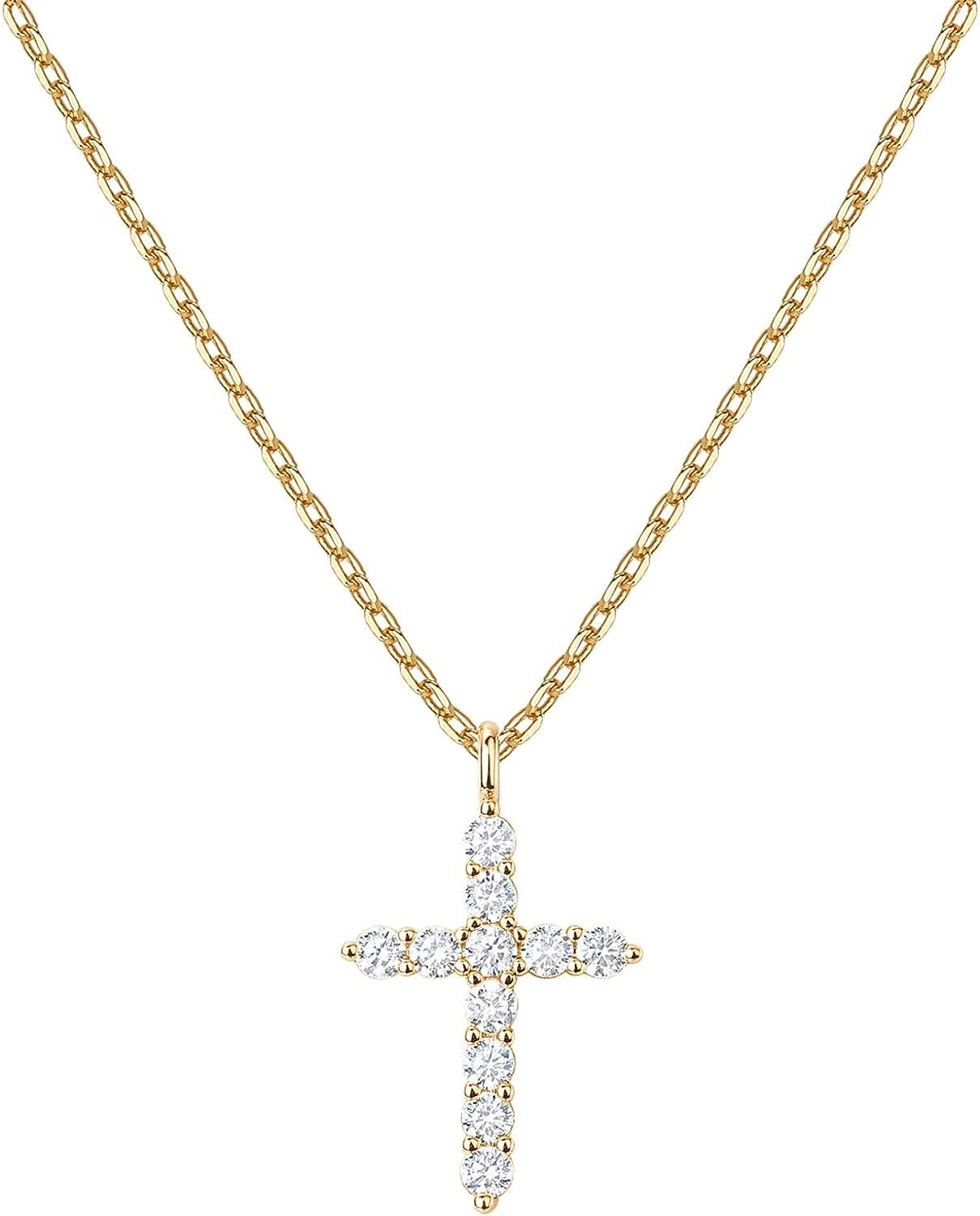 PAVOI 14K Gold Plated Cross Necklace for Women | Cross Pendant | Gold Necklaces for Women - Concordia Style Boutique