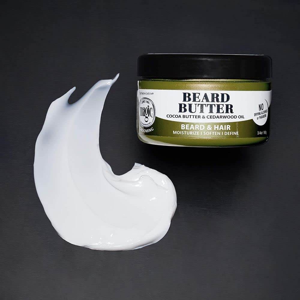 Men's Grooming Conditioning Beard Butter With Cocoa Butter and Cedarwood Oil, Moisturizes, Softens and Define With No Drying Alcohol, 3.5 ounces - Concordia Style Boutique