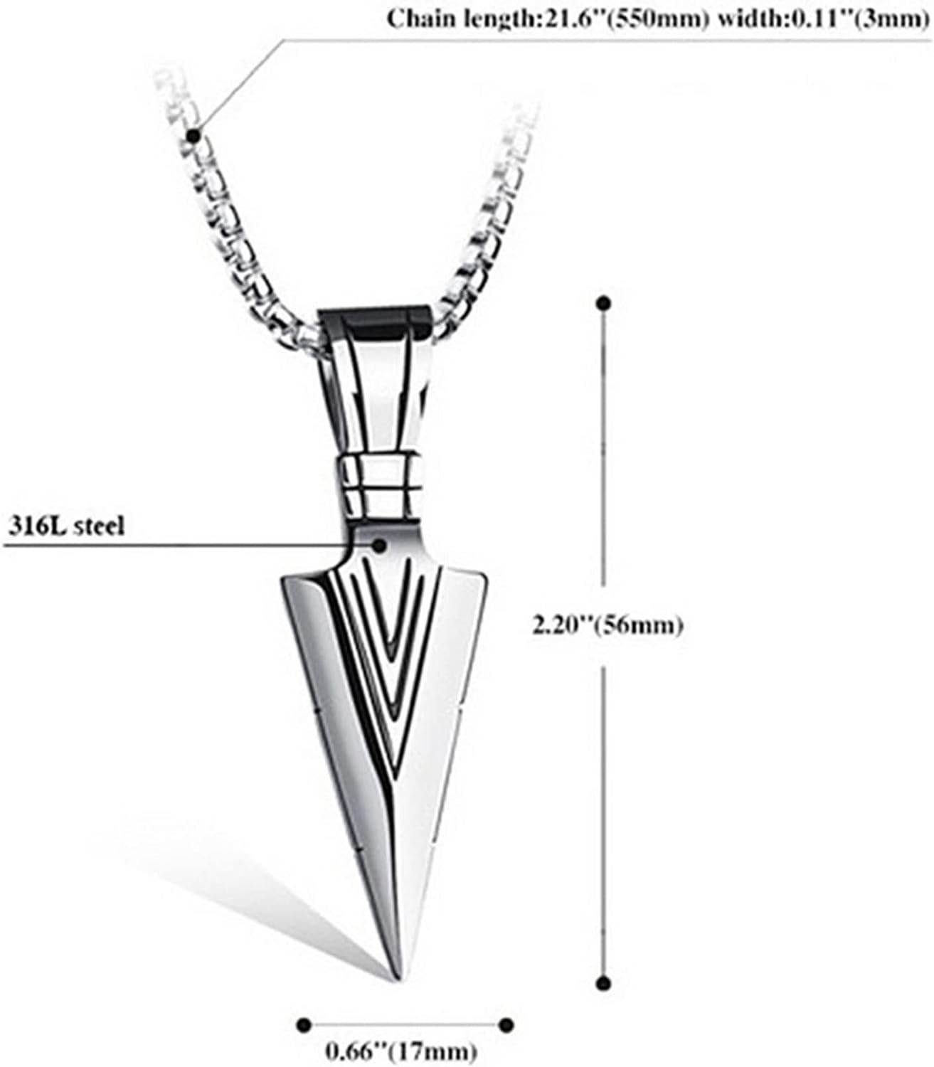 Simple Arrow Pendant Necklace Long Sweater Chain Minimalist Necklace for Women - Concordia Style Boutique