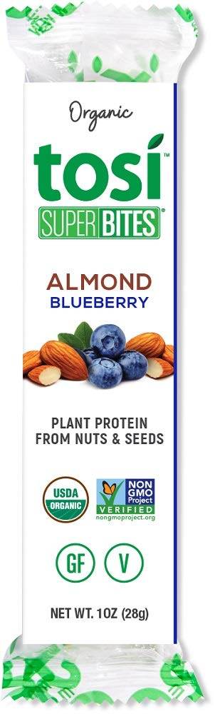 Tosi Organic SuperBites Vegan Snacks, Blueberry Almond, 1 Oz, Pack of 1 - Concordia Style Boutique