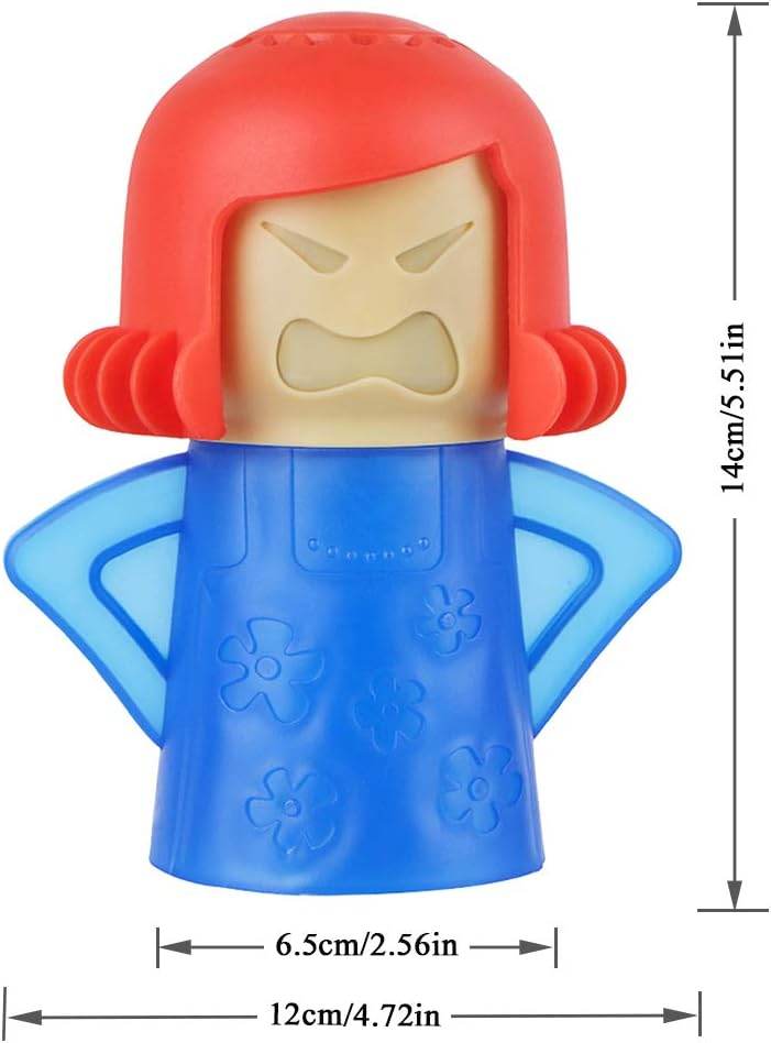 Angry Mom Microwave Cleaner - Angry Mom Mad Creay Mama Microwave Oven Cleaner High Temperature Steam Cleaning Equipment Tool Easily Crud Steam Cleans Add Vinegar and Water for Kitchen (Blue) - Concordia Style Boutique