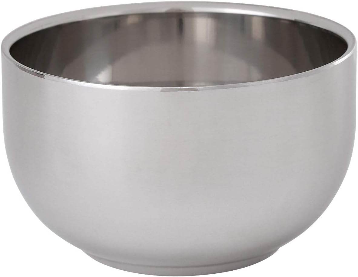 Men's Durable Shaving Soap Cup - Shining High Quality - Double Layer - Stainless Steel - Heat Insulation - Smooth Shaving Mug Bowl - Concordia Style Boutique