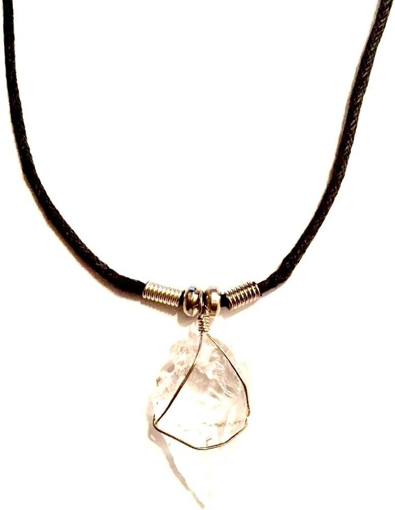 Arrowhead Pendant Necklace ~ Unisex -A Bit of Deja Vu Genuine Wire Wrapped Semi Precious Stone - Concordia Style Boutique