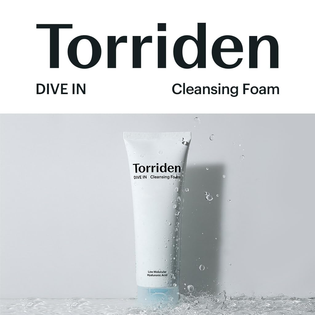 Torriden DIVE-IN Cleansing Foam Face Wash 5.07 fl oz., Hydrating Daily Facial Cleanser for All and Sensitive Skin, with Hyaluronic Acid, Panthenol, Allantoin | Vegan and Cruelty Free - Concordia Style Boutique