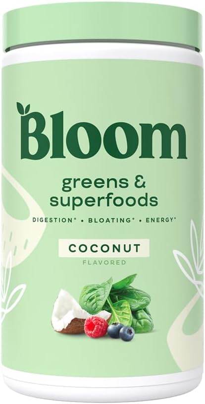 Bloom Nutrition Super Greens Powder Smoothie & Juice Mix - Probiotics for Digestive Health & Bloating Relief for Women, Digestive Enzymes with Superfoods Spirulina & Chlorella for Gut Health (Mango) - Concordia Style Boutique