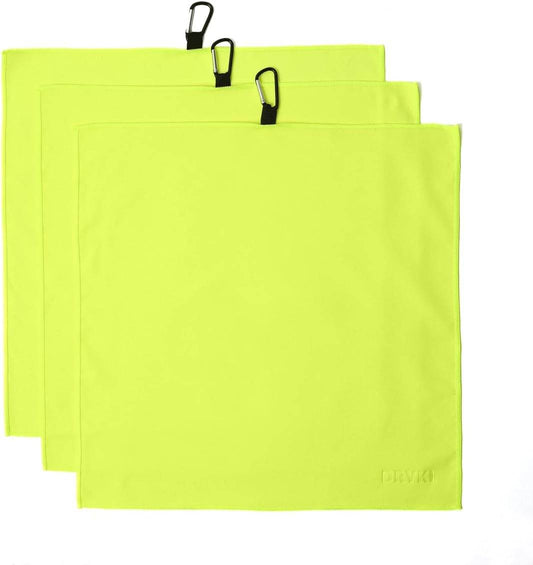 DRYKI - Sweat Absorbing Handkerchiefs - The Original Sport Microfiber Hankies for Wicking Sweat from Hands, Face, Body (Classic Black, 5 Pack) - Concordia Style Boutique