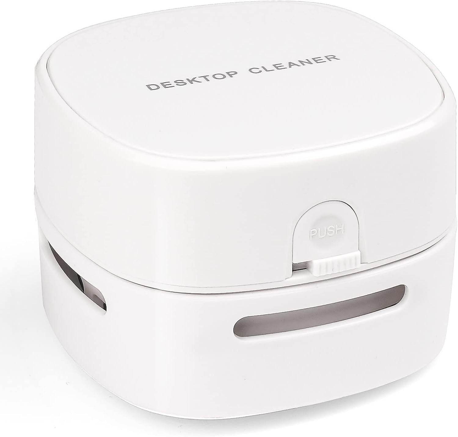 Portable Mini Vacuum Cleaner-Desktop Vacuum Cleaner-Crumb Vacuum/Desk Vacuum Cleaner Mini Handheld Table dust Sweeper 360º Rotatable Design for Keyboard/Can Suck up Crumbs(White) - Concordia Style Boutique