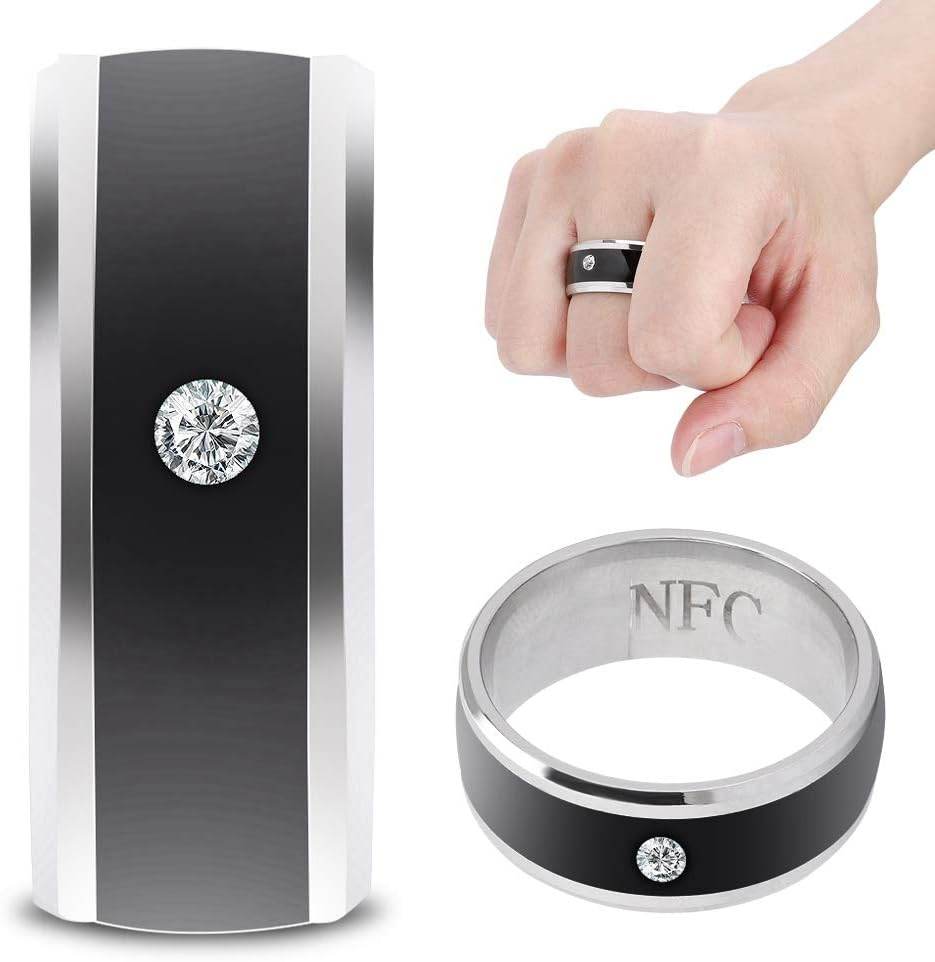 NFC Smart Ring, Smart Ring, Waterproof Universal for Mobile Phone (size 9) - Concordia Style Boutique