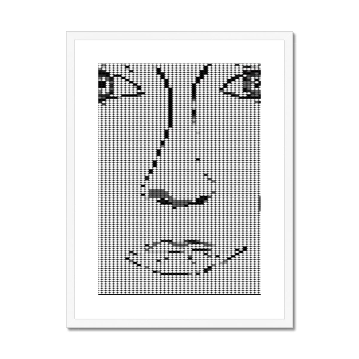 Digital Woman Framed & Mounted Print