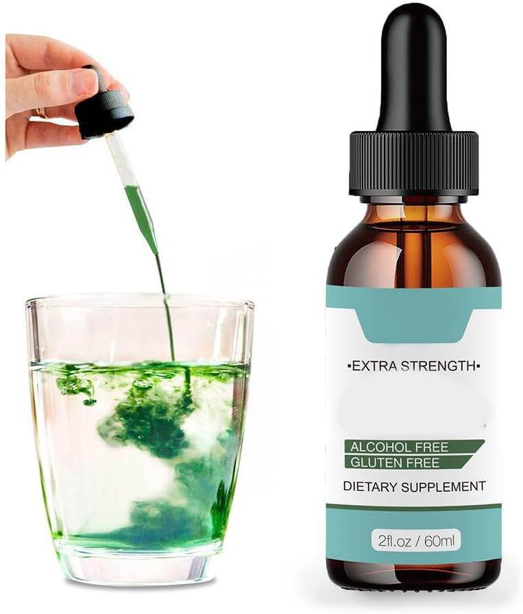 Liquid Chlorophyll Drops Water Soluble Concentrate for Immune System (60ml) - Concordia Style Boutique
