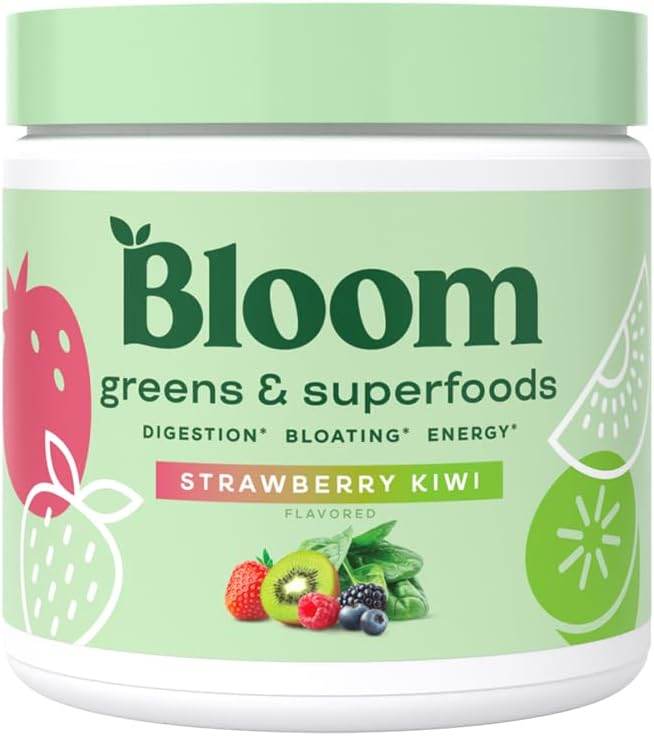 Bloom Nutrition Super Greens Powder Smoothie & Juice Mix - Probiotics for Digestive Health & Bloating Relief for Women, Digestive Enzymes with Superfoods Spirulina & Chlorella for Gut Health (Mango) - Concordia Style Boutique