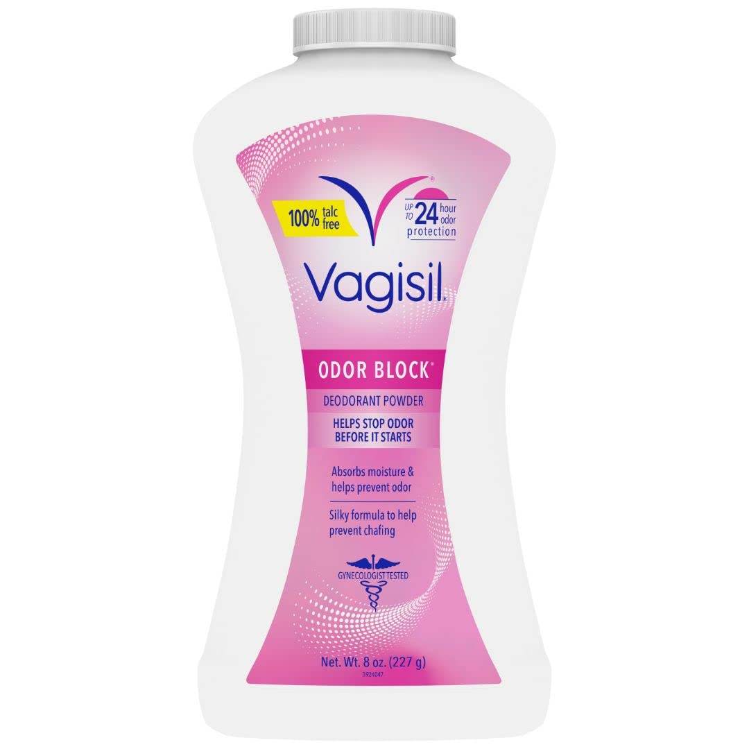 Vagisil Odor Block Deodorant Powder for Women, Helps to Prevents Chafing, Talc-Free, 8 Ounce (Pack of 1) - Concordia Style Boutique