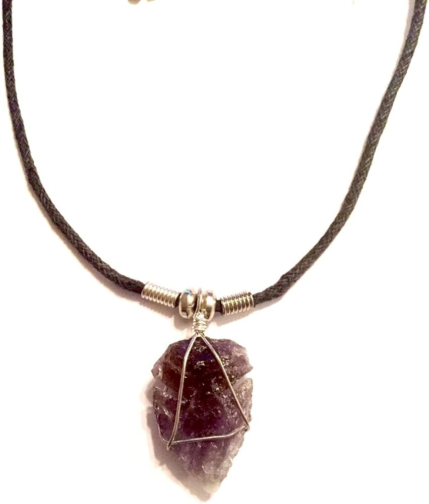 Arrowhead Pendant Necklace ~ Unisex -A Bit of Deja Vu Genuine Wire Wrapped Semi Precious Stone - Premium necklace from Concordia Style Boutique - Just $23.40! Shop now at Concordia Style Boutique