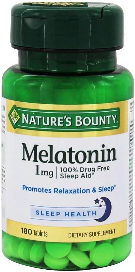 Nature’s Bounty Melatonin 3mg, 100% Drug Free Sleep Aids for Adults, Supports Relaxation and Sleep, Dietary Supplement, 240 Count - Concordia Style Boutique