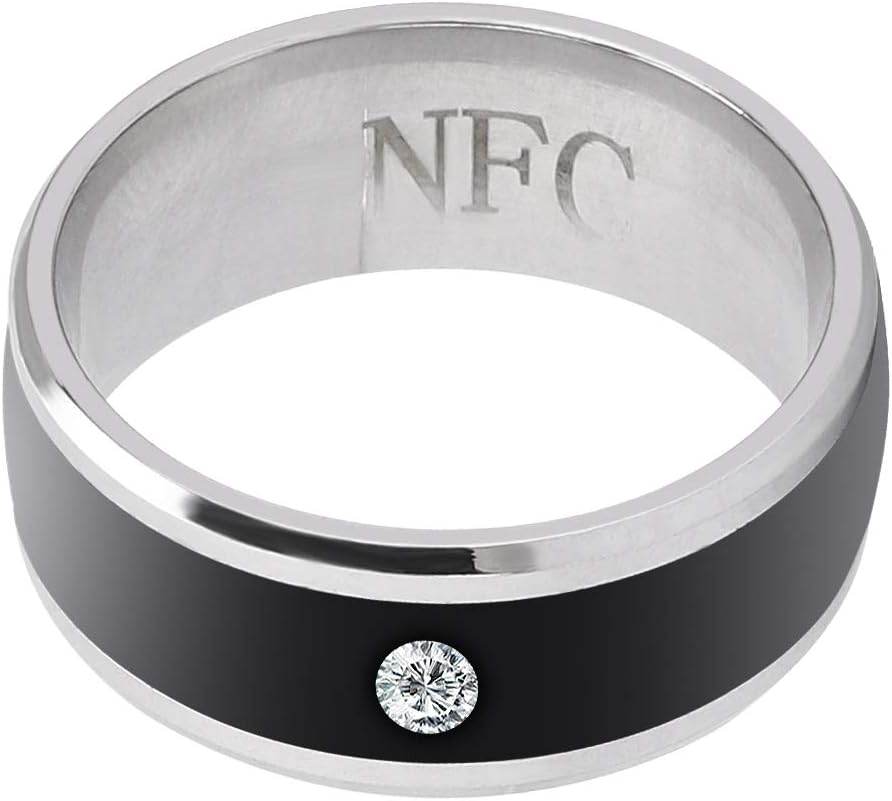NFC Smart Ring, Smart Ring, Waterproof Universal for Mobile Phone (size 9) - Concordia Style Boutique