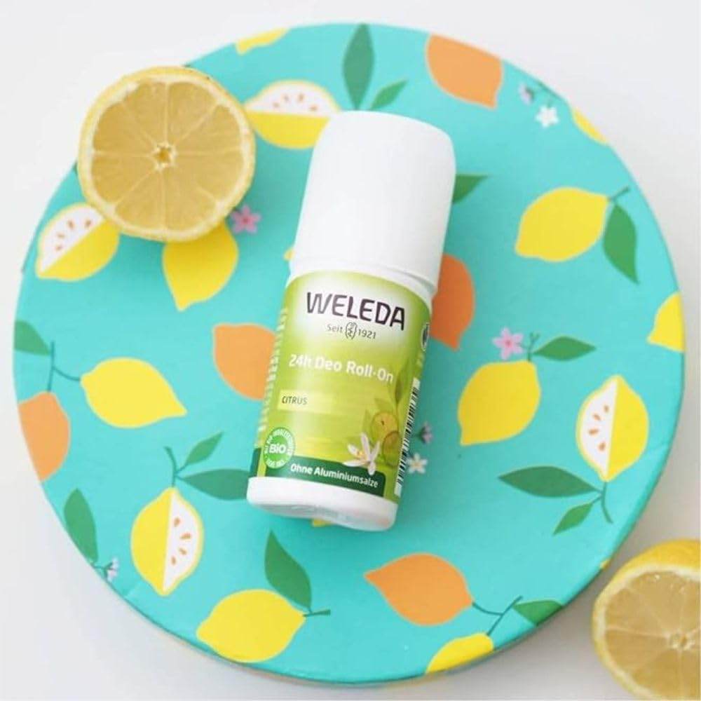 Weleda 24 Hour Roll-On Deodorant, Citrus,Yellow 1.7 Fluid Ounce - Concordia Style Boutique