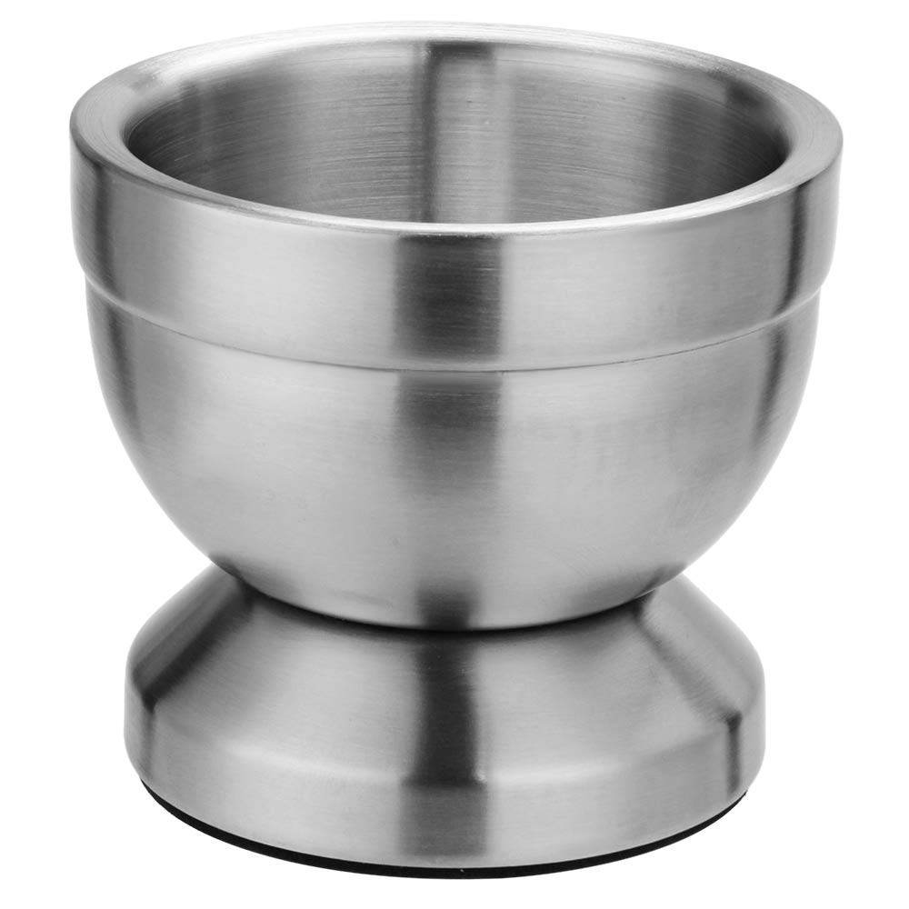Double Stainless Steel Pill Crusher Food Safe Spice Grinder Mortar and Pestle Pedestal Sets Bowl Pesto Powder Garlic Press Pot Herb Mills Mincers - Concordia Style Boutique