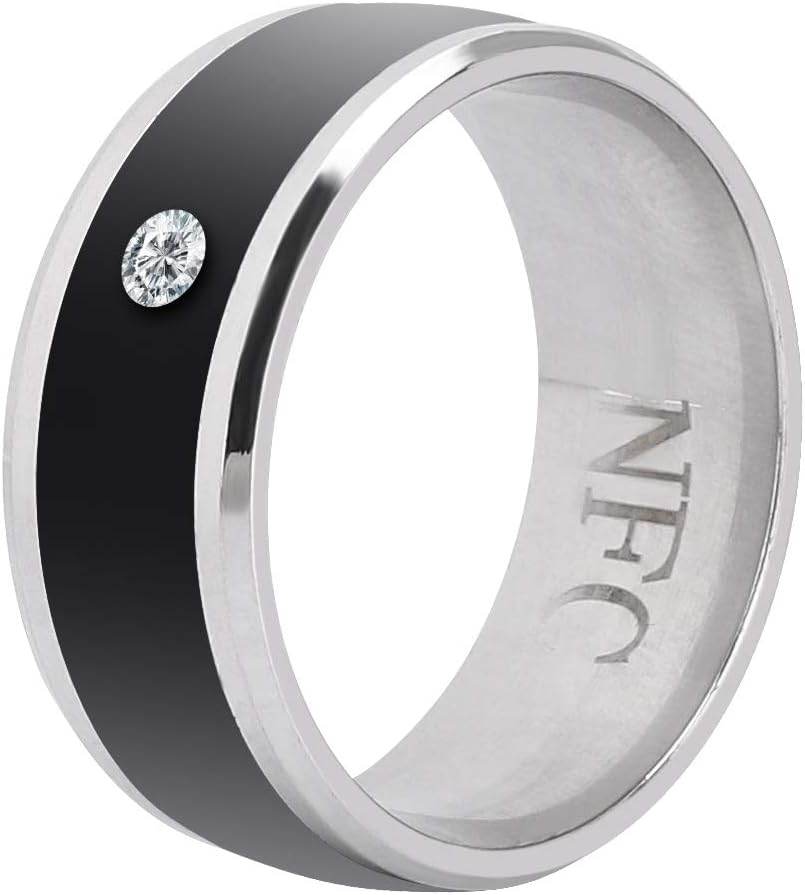 NFC Smart Ring, Smart Ring, Waterproof Universal for Mobile Phone (size 9) - Concordia Style Boutique
