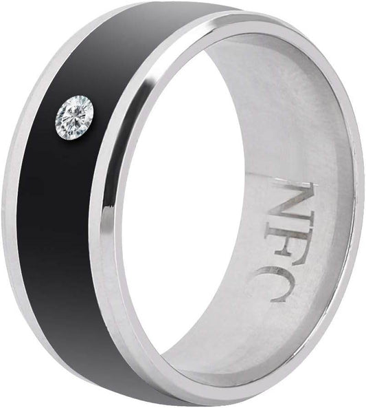 NFC Smart Ring, Smart Ring, Waterproof Universal for Mobile Phone (size 9) - Concordia Style Boutique