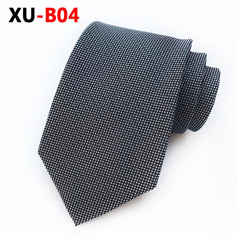 Tie Men's Polyester Jacquard Stripe Foreign Trade Supply Factory in Stock