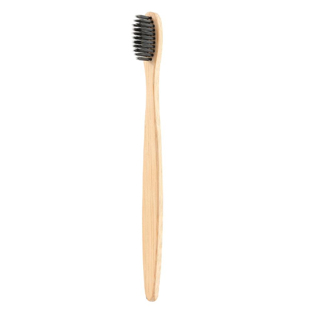 Eco-Friendly Natural Bamboo Charcoal Toothbrush Soft Bristle Wooden Handle Adult Teeth Clean Travel Tooth Brush - Concordia Style Boutique