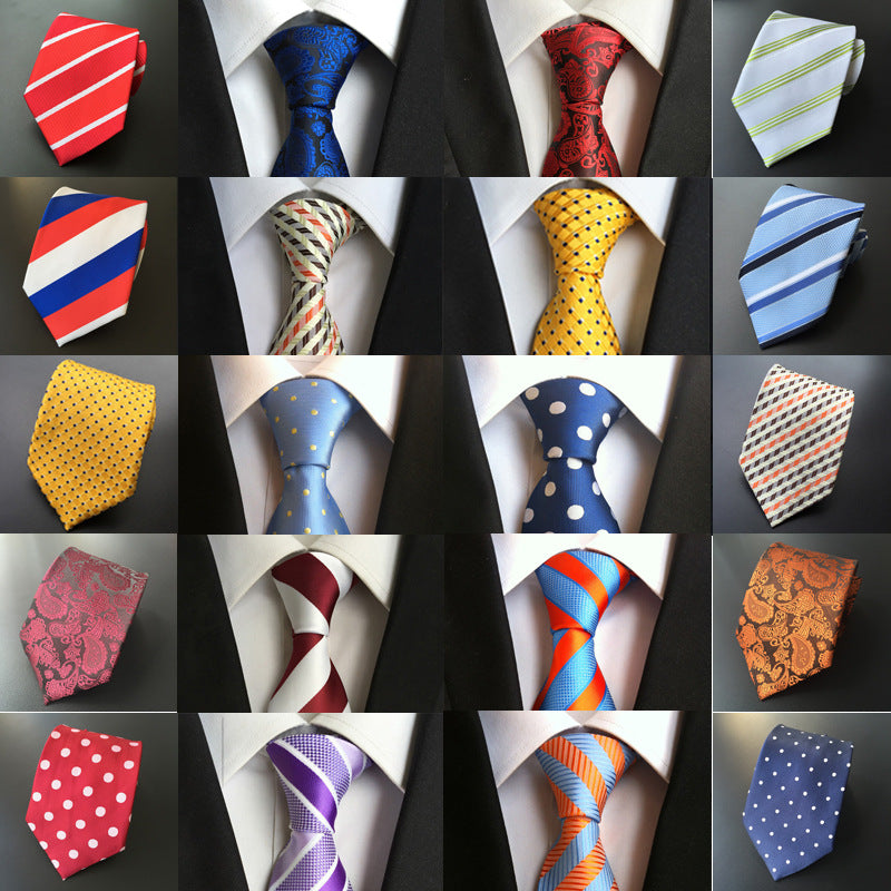 Factory Tie Polyester Jacquard Tie Men's Casual Formal Wear Professional Business Tie Spot Supply