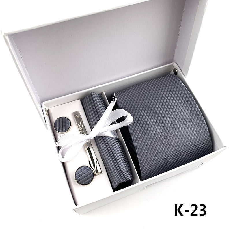 Factory Men's Tie Spot Gift Box 6 Pieces Set Team Necktie Business Formal Wear Tie