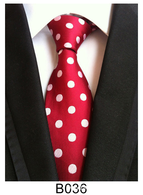 Factory Tie Polyester Jacquard Tie Men's Casual Formal Wear Professional Business Tie Spot Supply